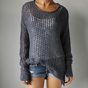Hollister Open Stitch long length sweater
